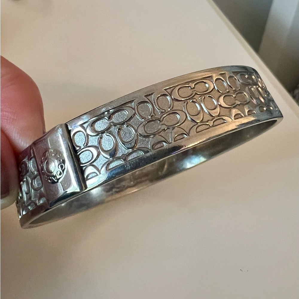 Silver Coach Bangle